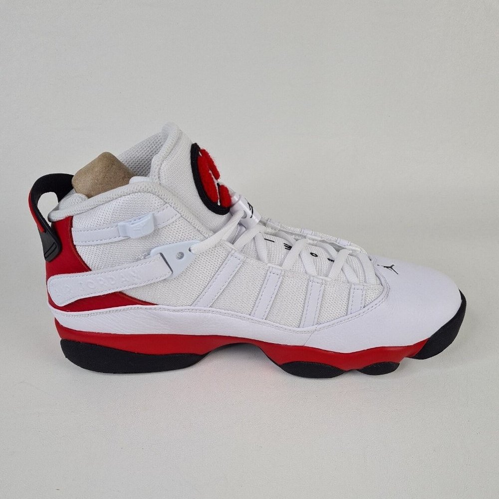 Nike Air Jordan 6 Rings Men Shoes Basketball White Leather - Picture 4 of 13